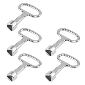Triangular Socket Key Triangle Cabinet Spanner Key Locks 2"×1.5" Pack of 5 - Picture 1 of 4