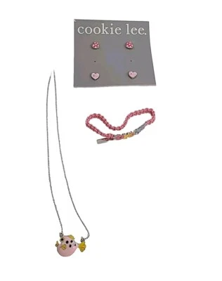 Lote Cookie Lee Niño Niña Moda Joyería Nuevo con Etiquetas Collar. Pulsera Pendientes Corazón Foto 1 de 4