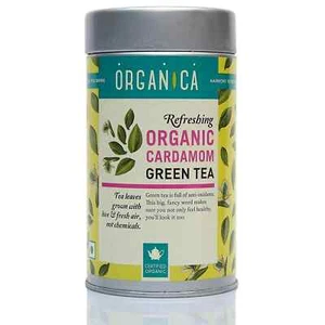 Organica Organic Cardamom Loose Green Tea 100gm Free Shipping World Wide - Picture 1 of 5