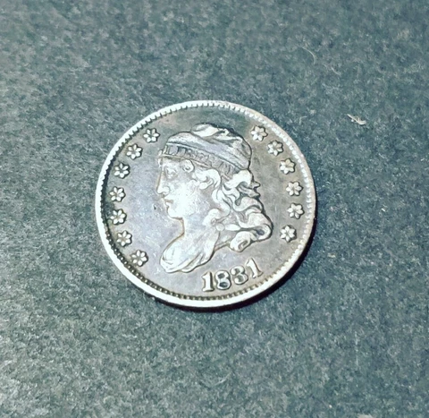 1831 Capped Bust Half Dime / 5c / Ungraded / Circulated Cover