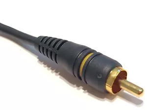 1.5m PREMIUM QUALITY 75 OHM GOLD PLATED DIGITAL AUDIO COAX RCA PHONO CABLE fab14 - Picture 1 of 2