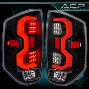 For 2014-2021 Tundra Red Tube LED Tail Lamp Driving Brake Lights Set Black Clear - Bild 1 von 7