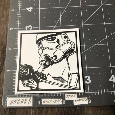 Stormtrooper Adult Humor Skateboard Guitar Phone Sticker / Decal MatO