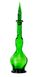 Wayne Husted Green Decanter Genie Bottle - Picture 1 of 7