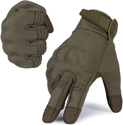 Guantes tácticos de dedo completo con pantalla táctil militares caza combate guantes de tiro Foto 1 de 4