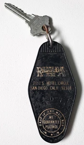 VIntage RAMADA INN Hotel Motel Key and Fob San Diego California #107 - Picture 1 of 2