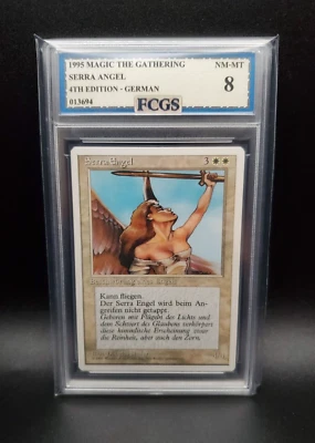 Serra Angel 4th Edition German 1995 MTG - Graded 8 [FCGS] NM-MT - Image 1 of 2