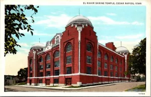 VTG EL Kahir Shrine Temple Cedar Rapids Iowa IA Masonic Freemason Postcard c1947 - Picture 1 of 2