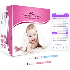 Easy@Home 50 Ovulation Test Strips and 20 Pregnancy Test Strips Combo Kit