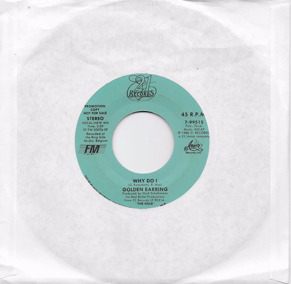 GOLDEN EARRING  Why Do I  rare promo 45 - Image 1 of 1
