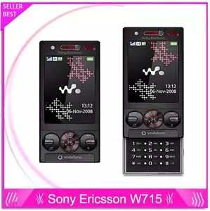 Telefono cellulare Sony Ericsson W715 sbloccato originale 3,2 megapixel fotocamera 3G WIFI GPS 2,4" - Foto 1 di 11