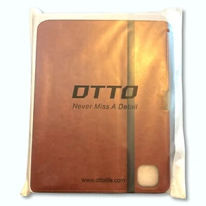 Ipad 11 Pro Brown Leather Case With Pencil Holder - Picture 1 of 9
