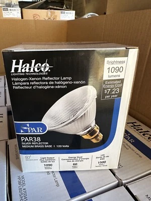 ⚡️Halco 70341 60W 120V S PAR38 Plata Reflector Inundación Base Media Bombilla⚡️ Foto 1 de 4