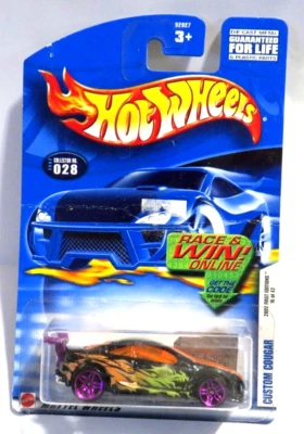 Hot Wheels Custom Cougar First Editions 16 of 42 2002 Collector No. 028 Purple - Image 1 of 4
