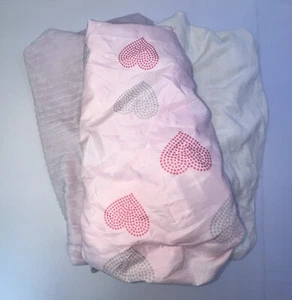 Baby Girls Bundle of 3 Changing Table Pad Covers - Picture 1 of 7