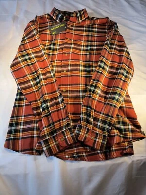 NEW John Bartlett Consensus Men's XL 100% Cotton Rustplaid Flannel Shirt Outdoor - Image 1 of 4
