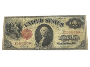 1917 $1 Dollar United States Large Note - George Washington - “Saw Horse” - Picture 1 of 2