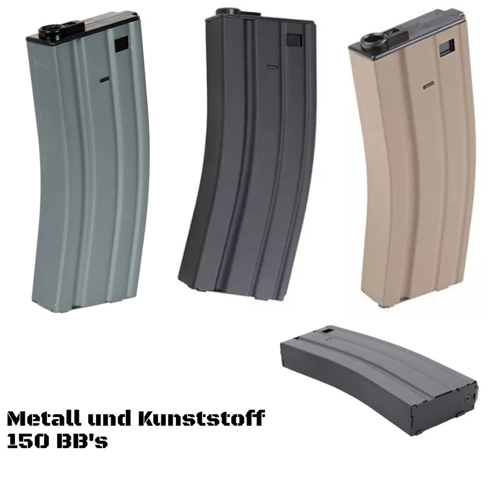 Cyma MidCap Magazin 6mm BB 150Rds Airsoft Softair Metall Replica
