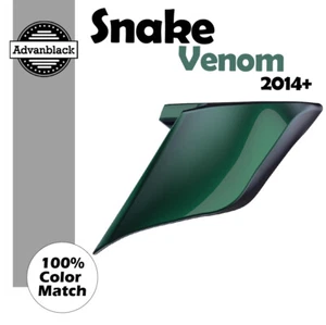 Advanblack Snake Venom Stretched Extended Side Covers For Harley Touring 14+ - Picture 1 of 7
