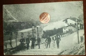 Antike Postkarte Landschaft Italien Venetien Vicenza Primolano Cismon del Grappa Zug - Bild 1 von 2