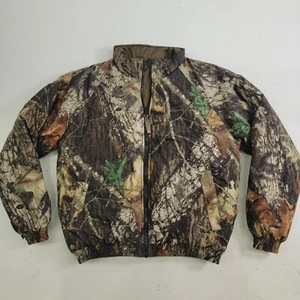 Game Winner Mossy Oak Break Up Hunting Camo Reversible Puffer Jacket Youth Sz L - Picture 1 of 12
