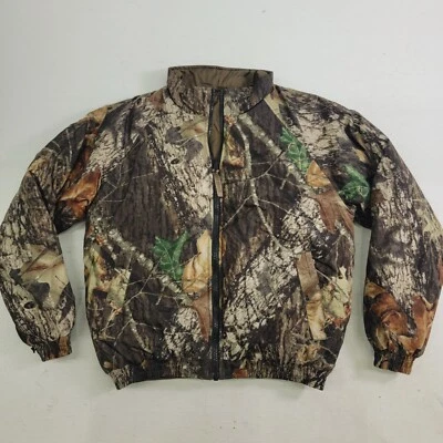 Game Winner Mossy Oak Break Up Hunting Camo Reversible Puffer Jacket Youth Sz L - Image 1 of 4