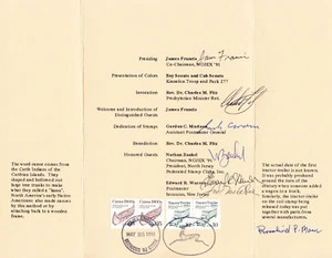 Signed USPS 1st Day Ceremony Program #2453/57 C1b Canoe TractorTrailer NOJEX Uo - Picture 1 of 3