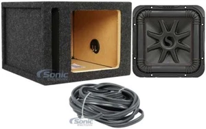 Kicker 45L7R102 10" 1000W L7R Car Subwoofer Solo-Baric Sub + Enclosure Sub Box - Picture 1 of 8