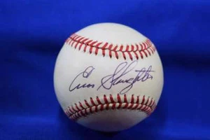 Enos Slaughter PSA DNA Autograph Mac Phail American League Signed Baseball - Picture 1 of 2