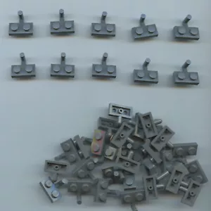 LEGO x 64 Dark Bluish Gray Plate, Modified 1 x 2 with Bar Arm Up Horizontal Arm - Picture 1 of 1