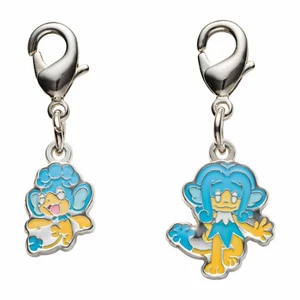Pokemon Center National Zukan Metal Charm 515 516 Panpour Simipour Unova - Picture 1 of 1