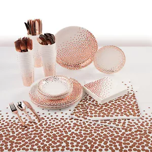 Rose Gold Dot Party Tableware Kit Assortment May Vary - Picture 1 of 1
