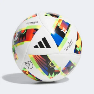 ADIDAS MLS 24 PELOTA DE ENTRENAMIENTO TALLA 5 SOLO BLANCO/NEGRO/ORO SOLAR - Imagen 1 de 12