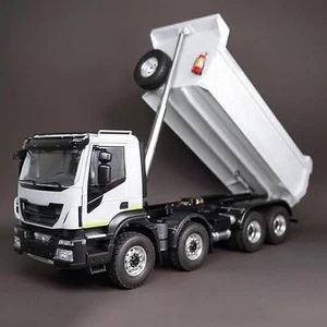 1/14 Metal 8x4 RC Hydraulic Dump Truck 2-speed Remote Control Tipper Car Model - Picture 1 of 8