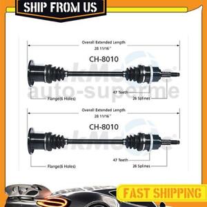 Rear CV Axle Half Shaft Joints 2x For 1991-1993 Plymouth Voyager 3.3L AWD