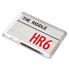 FRIDGE MAGNET - The Riddle HR6 - UK Postcode