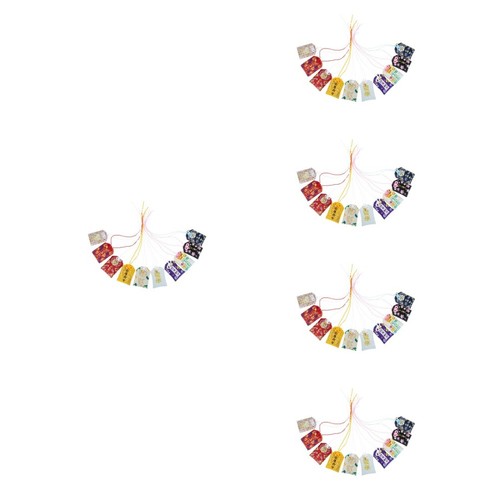 5 PCS Bag Hanging Blessing Japanese Style Travelers Protection Charm ...