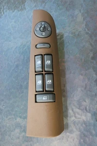 97 CHEVROLET BLAZER LEFT DRIVER SIDE MASTER POWER WINDOW/LOCK/MIRROR SWITCH. TAN - Bild 1 von 6