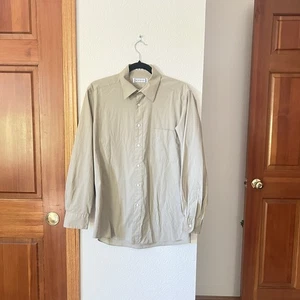Yves Saint Laurent YSL Herren Hemd Beige Langarm 15 32/33 Mauritius - Bild 1 von 9