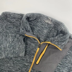 Eddie Bauer Jacket Mens Large Gray First Ascent High Route Grid Full Zip Fleece - Picture 1 of 12