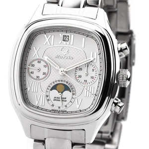 Poljot Chronograph 31679 MakTime White Moon Phase Russian Watch Mechanical - Picture 1 of 6
