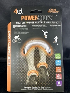 4id Power Spurz LED Heel Light Visibility Aid Heel Clip Safety Walk Run Jog NEW. - Picture 1 of 4