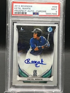 2014 Bowman - Prospect Autographs Chrome Ketel Marte #BCAP-KM (AU, RC) PSA 9 - Picture 1 of 1