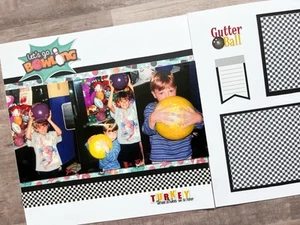 Diseño de álbum de recortes de bolos, páginas de álbum de recortes de bolos, páginas prefabricadas de bolos - Imagen 1 de 9