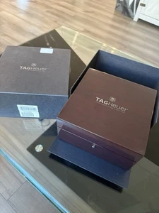 TAG Heuer Extra Large Deluxe Brown Lacquered Wood Watch Box - Picture 1 of 10