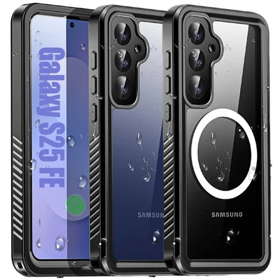 For Samsung Galaxy S25 FE 5G MagSafe Waterproof Case Shockproof Heavy Duty Cover - Image 1 of 4