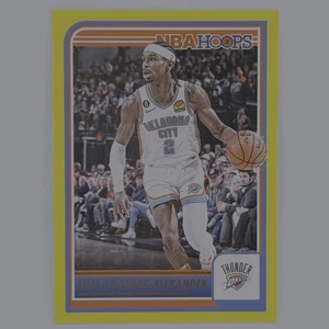 2023-24 Panini Hoops Basketball Yellow Shai Gilgeous-Alexander SP - OKC Thunder - Picture 1 of 2