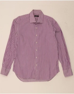 ZARA Mens Shirt EU 42 Large Purple Striped DV67 - Image 1 of 3