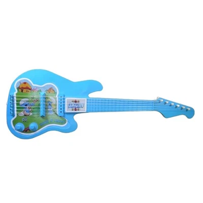 Rare Rock 'N Smurf Blue Toy Guitar Vintage 1982 Musical Instrument Restored READ - Image 1 of 4