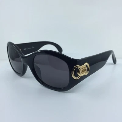 New Vintage Christian Dior CD 2958 Sunglasses C. 90 Black with Gold Austria 53mm - Image 1 of 4